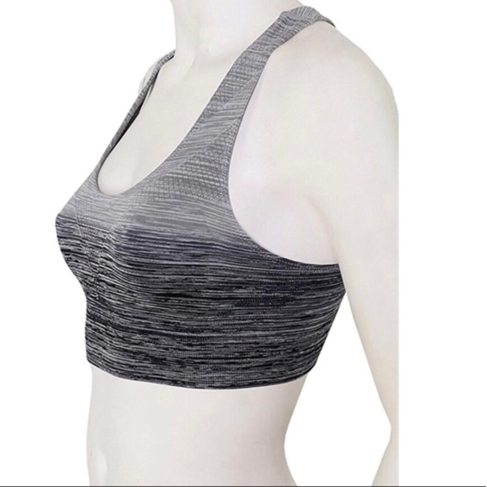 Black & Gray Ombré Sports bra